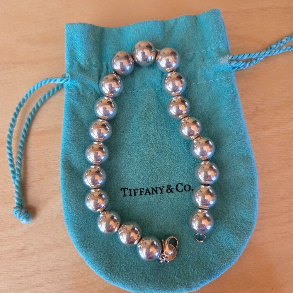 Tiffany & Co Sterling Silver Bead Bracelet #925